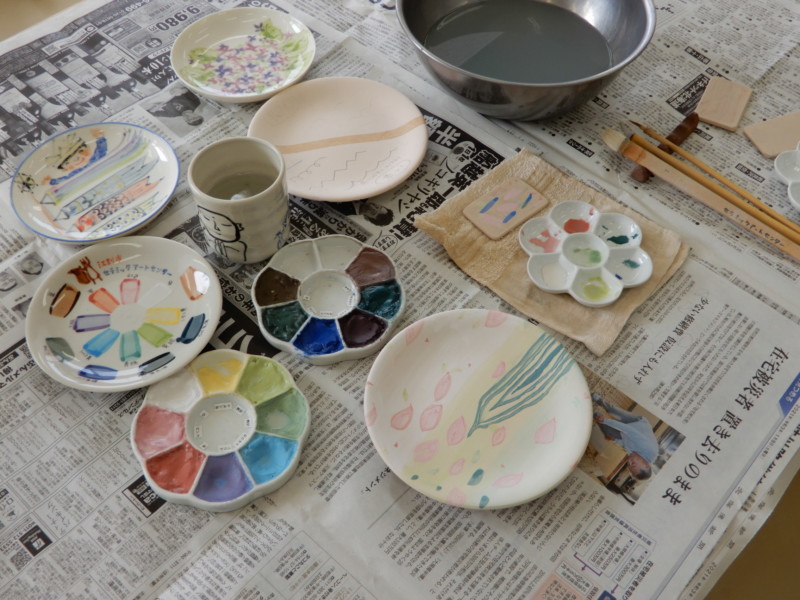 4月の陶芸・絵付け体験