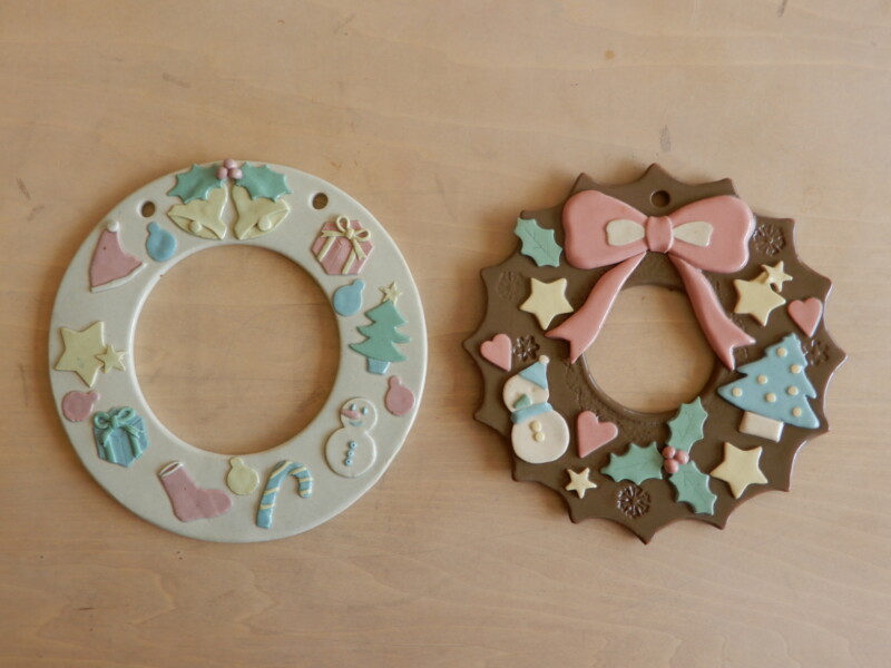 陶器のXmasリースを作ろう!