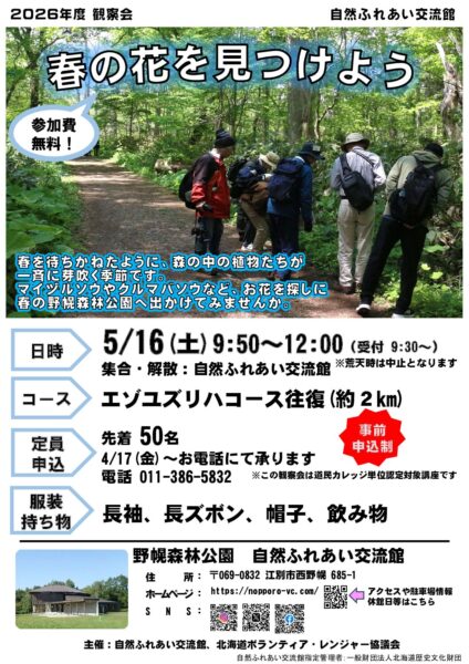 観察会「春の花を見つけよう」